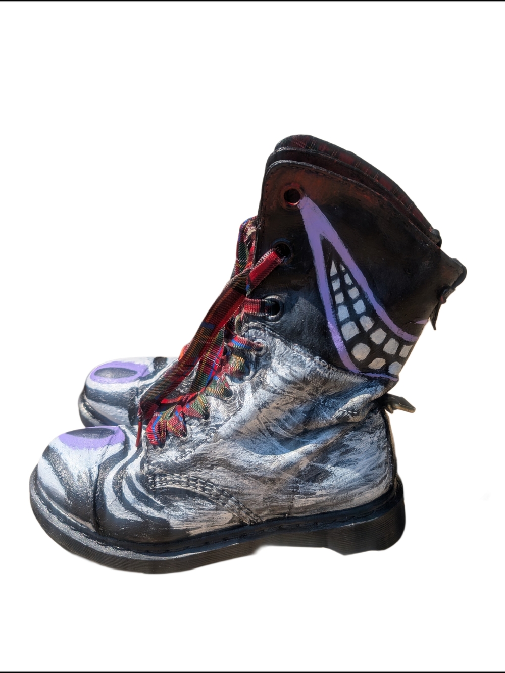 Dr. Martens 1914 Triumph Aimilita, Handpainted, Cheshire Cat, One Of A Kind - Picture 4 of 11